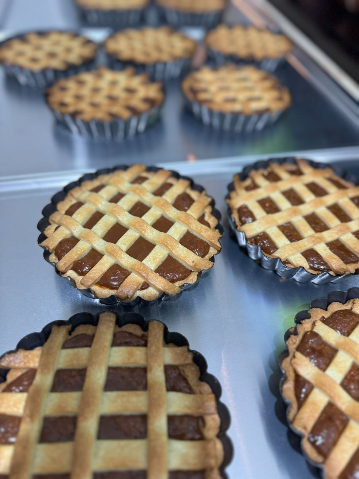 Pasta frola de dulce de leche